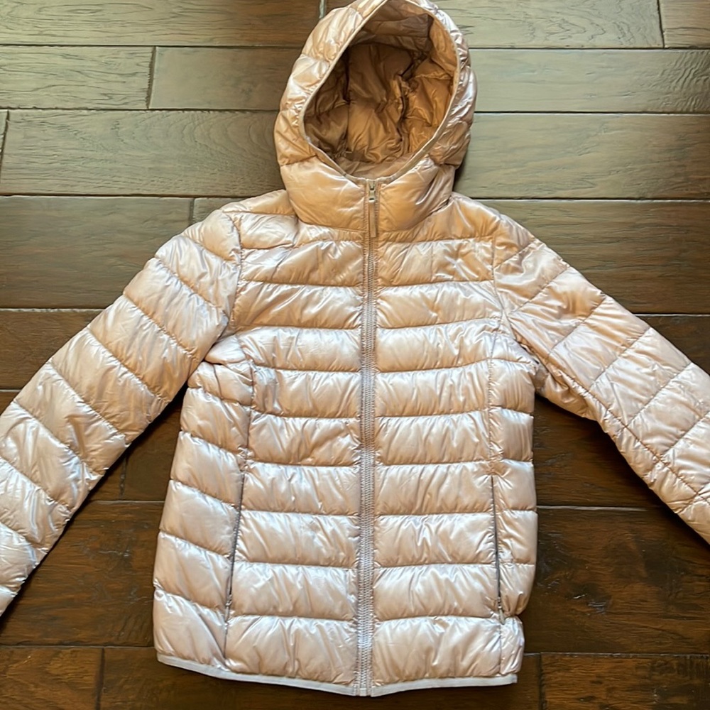 Uniqlo down jacket with hood
